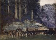 William Blamire Young When the hore team came to Walhalla china oil painting reproduction